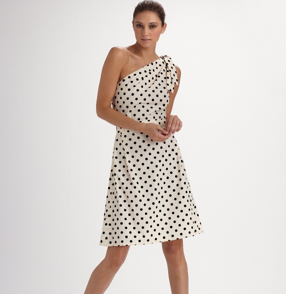 casual carolina herrera dresses V-Neck Floral Print A-Line Dress